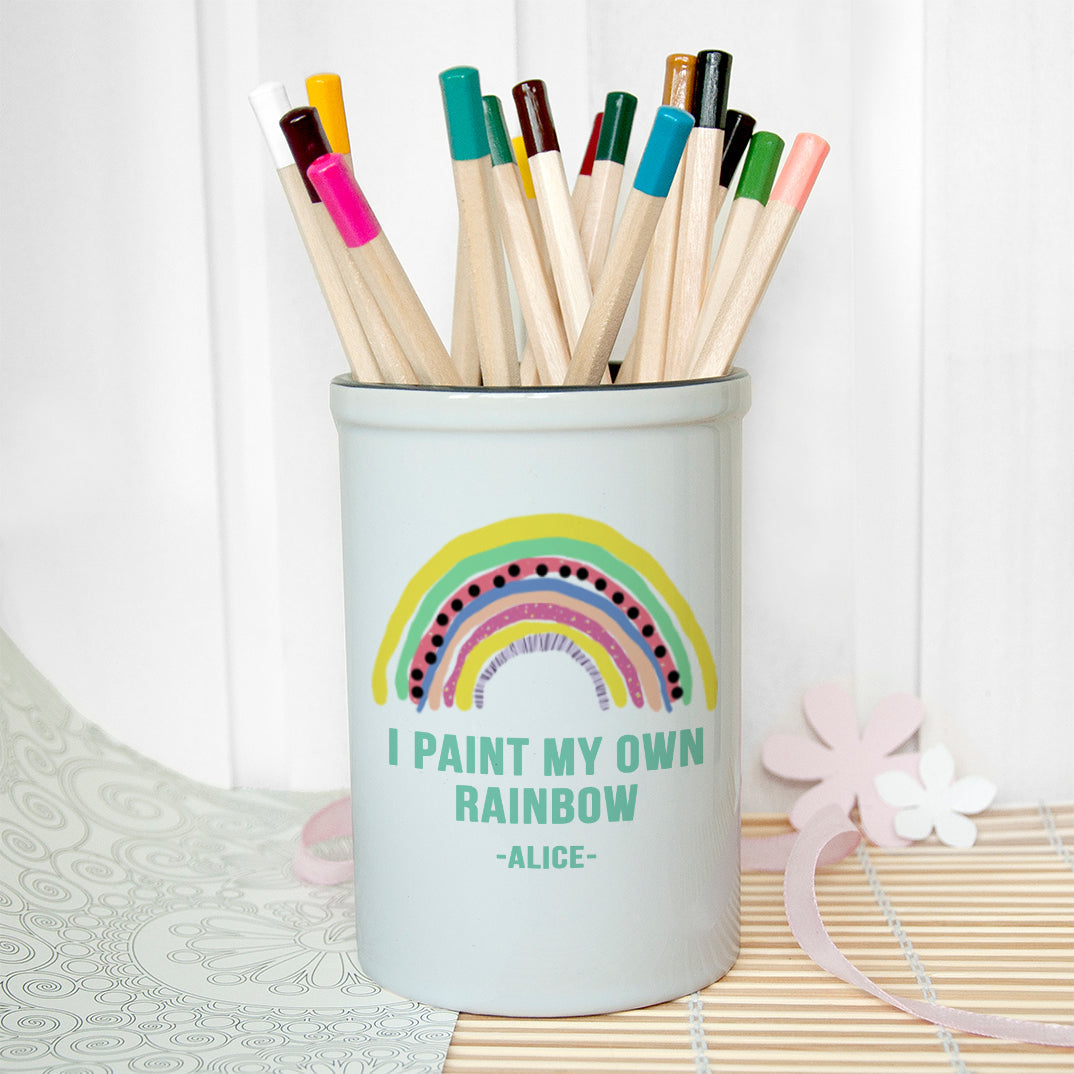 Personalised My Own Rainbow Ceramic Holder