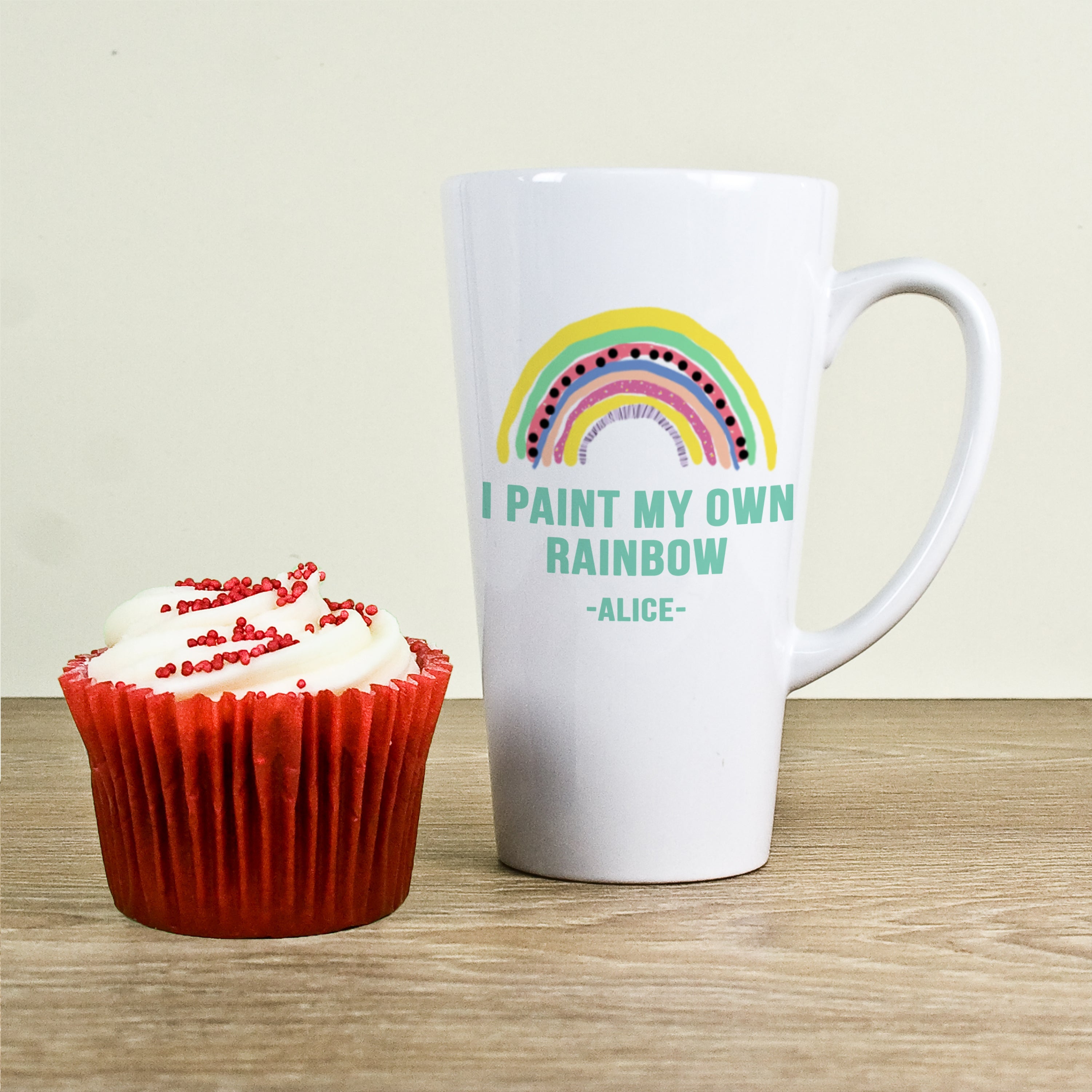 Personalised My Own Rainbow Latte Mug