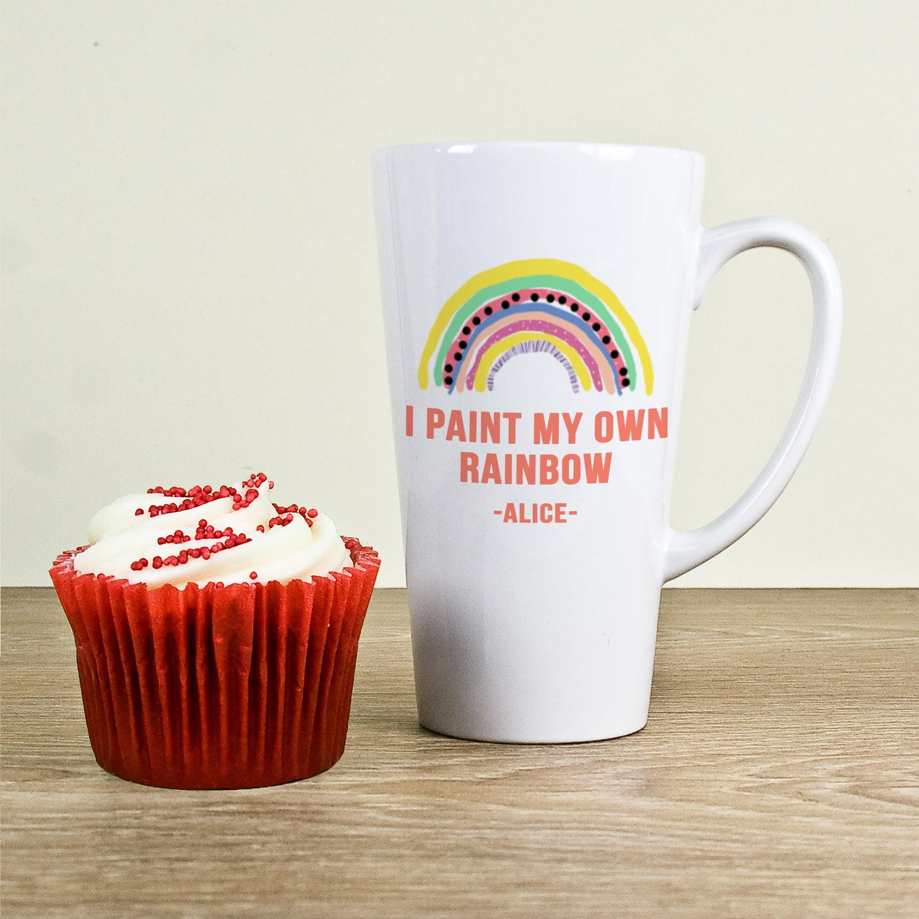 Personalised My Own Rainbow Latte Mug