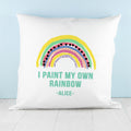 Personalised My Own Rainbow Square Cushion Cover
