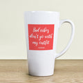 Personalised No Bad Vibes Latte Mug