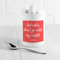 Personalised No Bad Vibes Bone China Mug