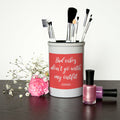 Personalised No Bad Vibes Brush Holder