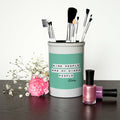 Personalised Kind People (Green) Brush Holder
