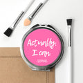 Personalised Actually I Can Handwritten Round Compact Mirror