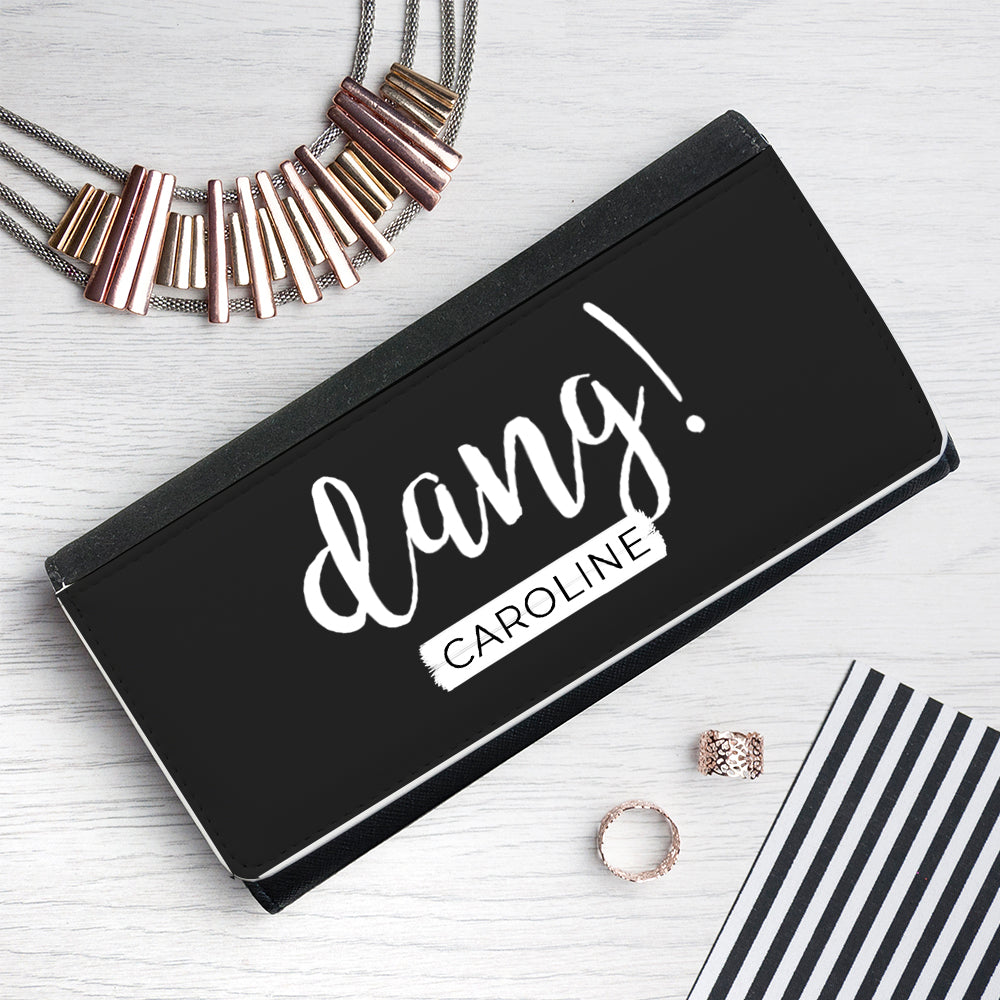 Personalised Dang Black Wallet