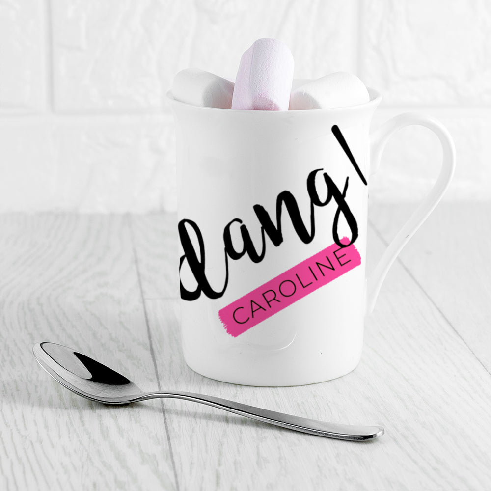 Personalised Dang Bone China Mug
