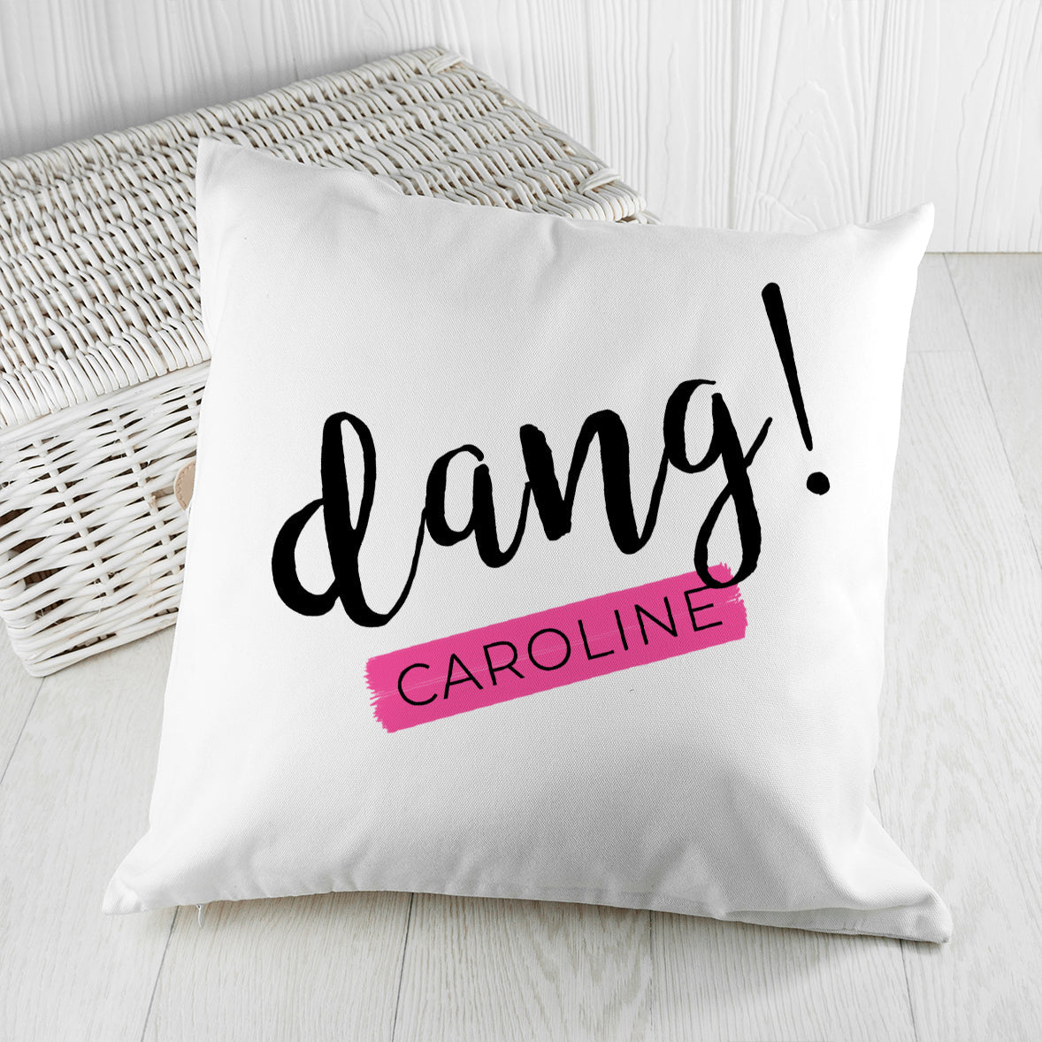 Personalised Dang Cushion Cover