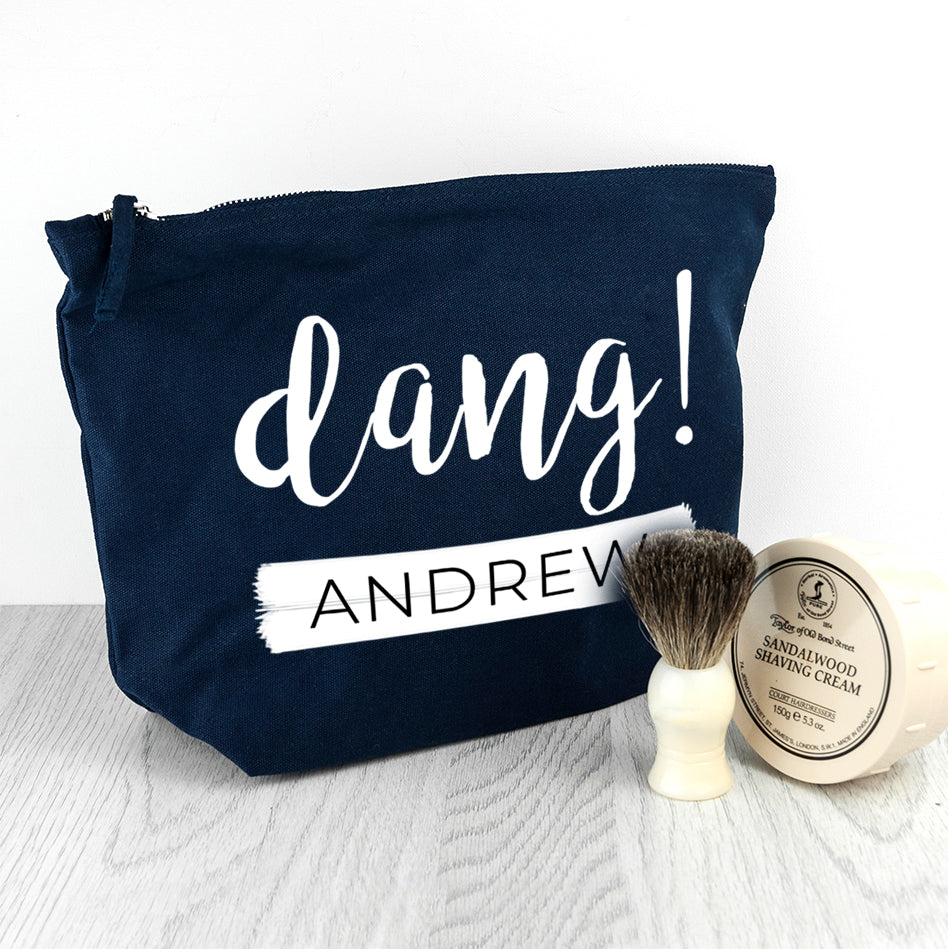 Personalised Dang Wash Bag