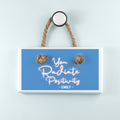 Personalised Radiate Positivity White Hanging Sign