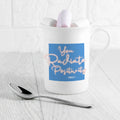 Personalised Radiate Positivity Bone China Mug