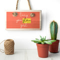 Personalised You Glow Girl Wooden Hanging Sign