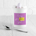 Personalised You Glow Girl Bone China Mug