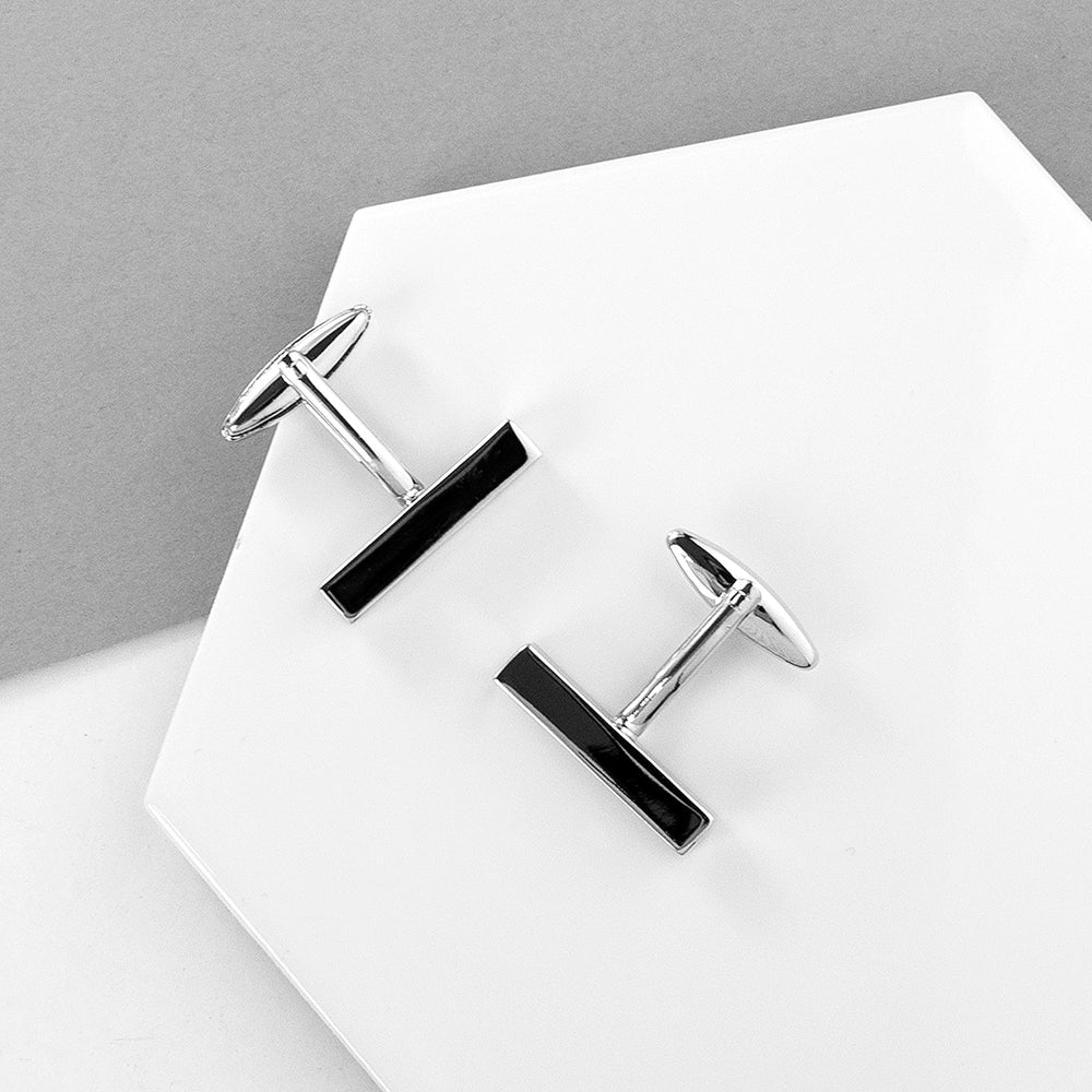 Personalised Monogram Cufflink Set (In Silver Or Rose Gold)