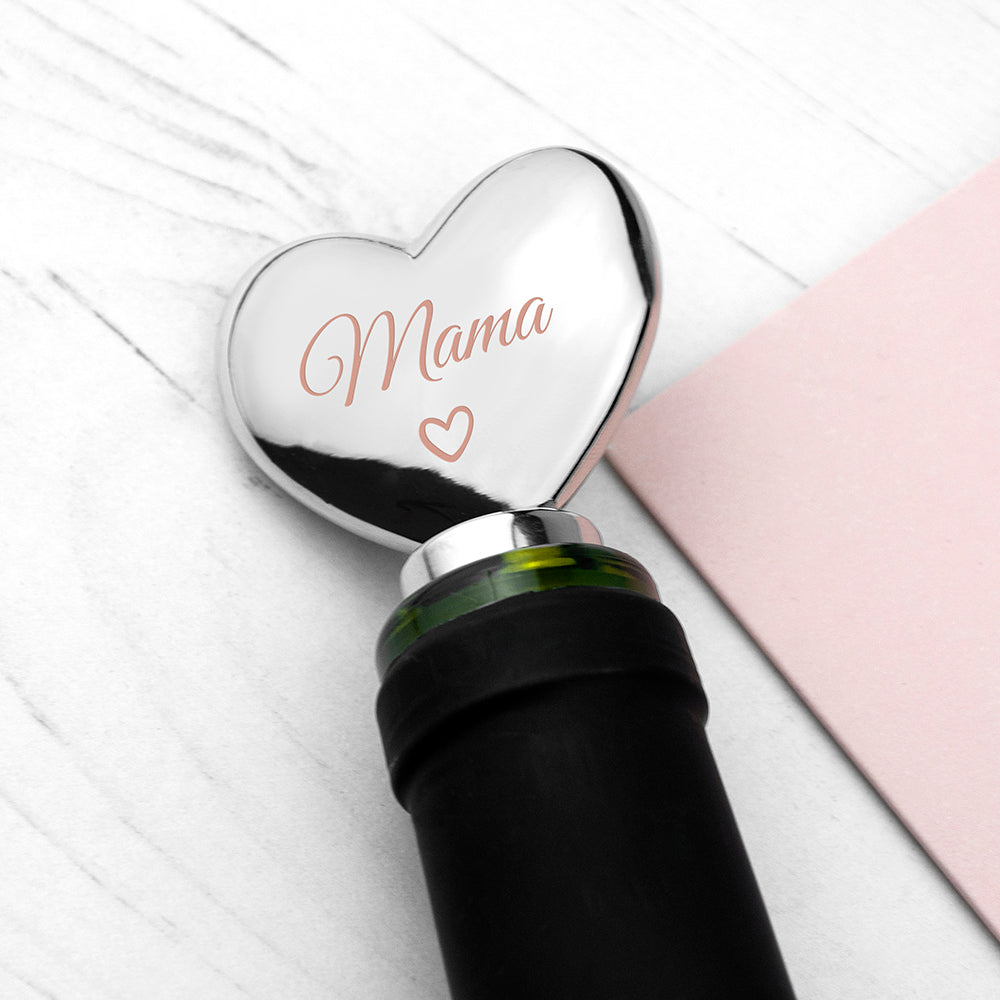 Personalised Love Heart Bottle Stopper