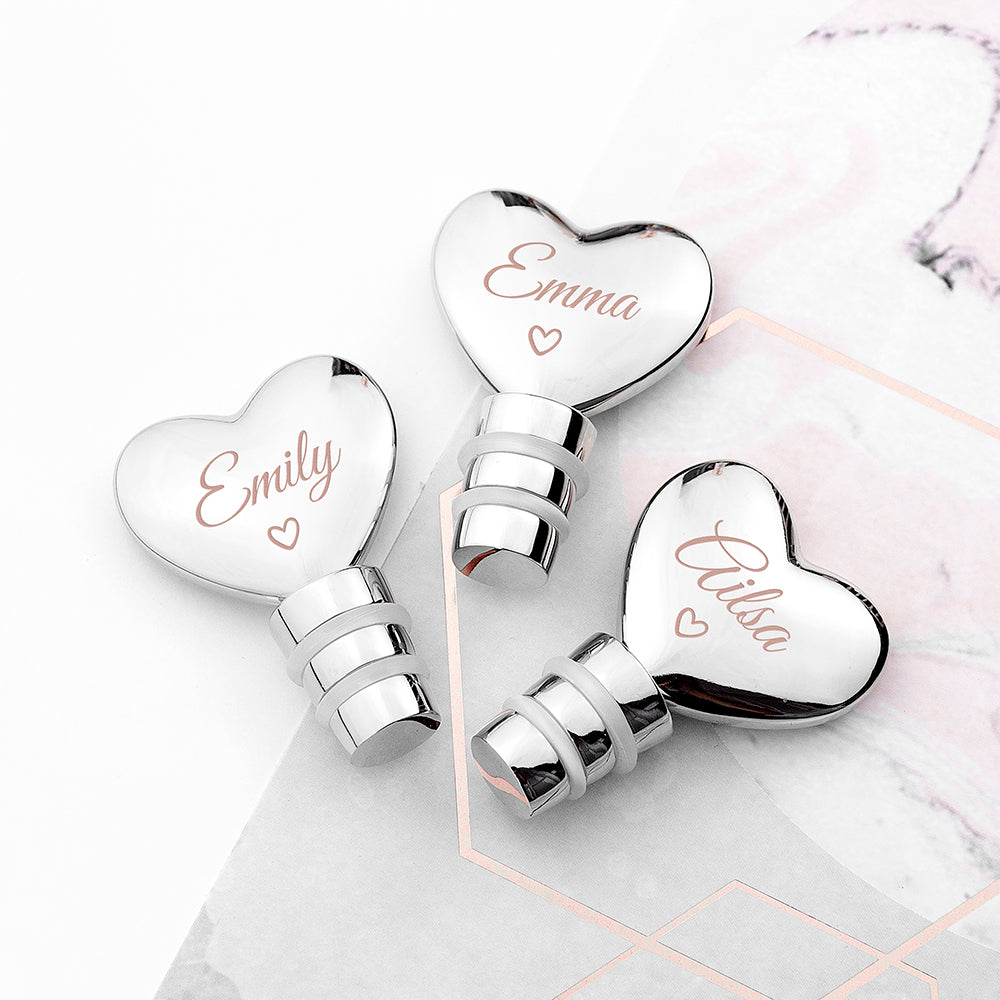 Personalised Love Heart Bottle Stopper