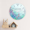 Personalised Personalised Kids Sealife Glass Clock - Large