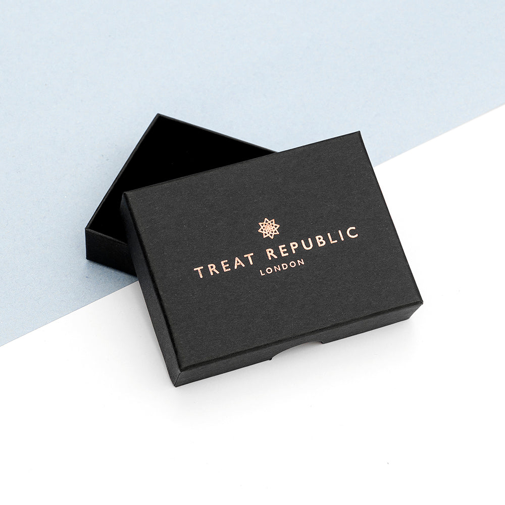 Personalised Men's Solid Bar Necklace - Brushed Gunmetal