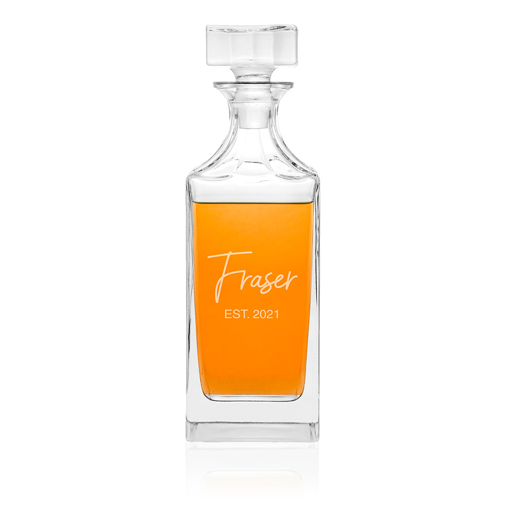 Personalised Timeless Signature Square Decanter