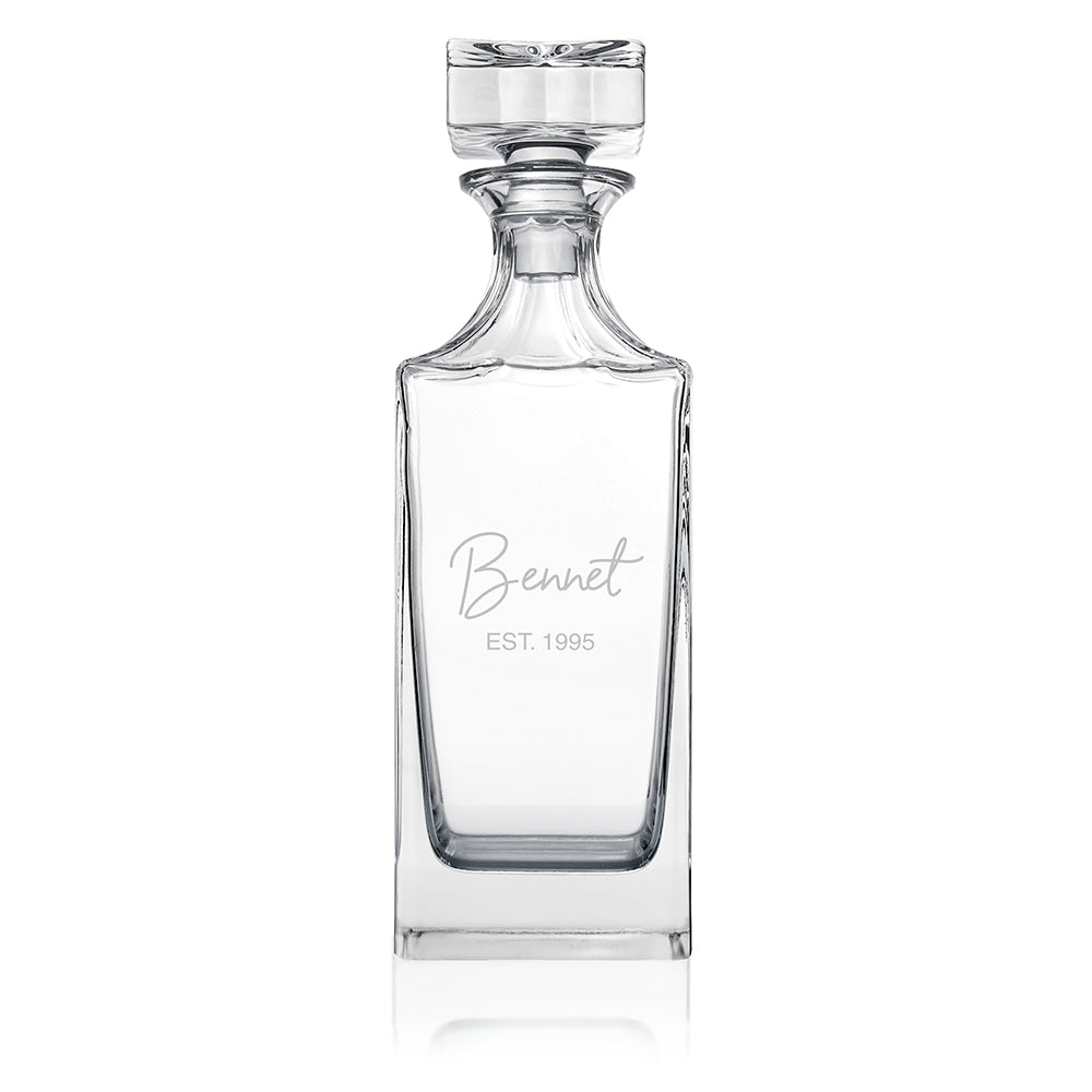 Personalised Timeless Signature Square Decanter