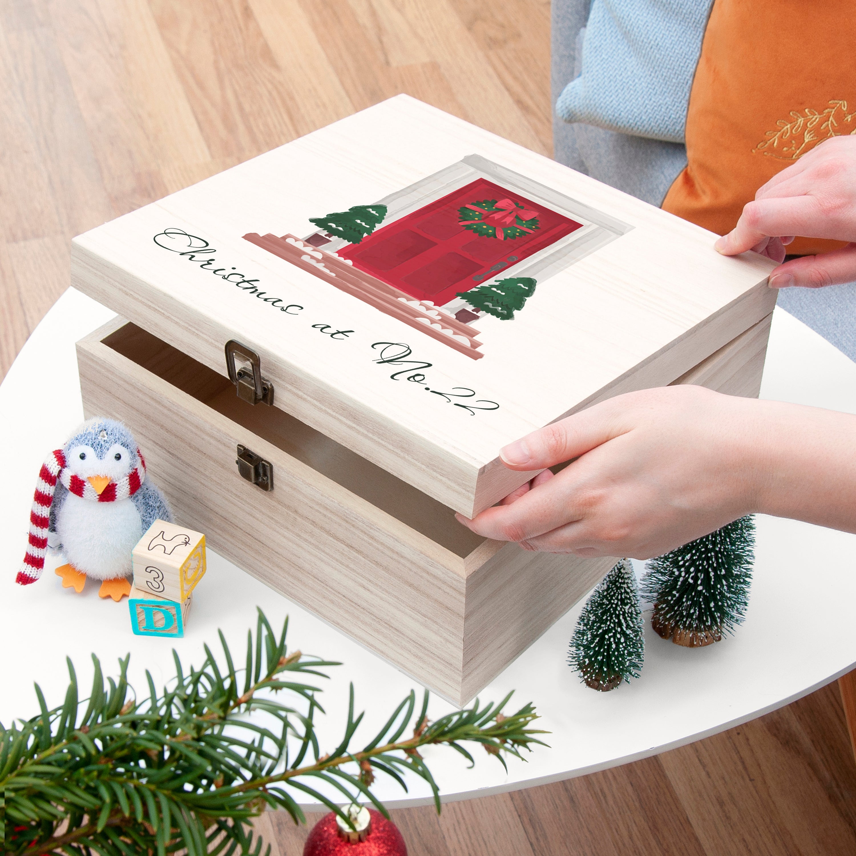 Personalised Personalised Door Number Christmas Box