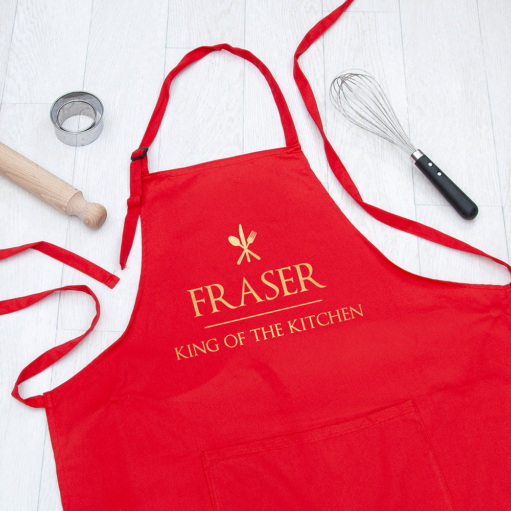 Personalised Personalised King of the Kitchen Apron