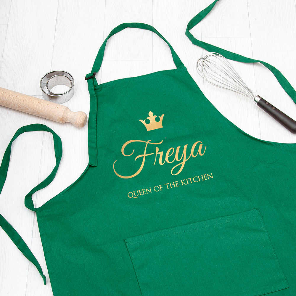 Personalised Personalised Contemporary Queen of the Kitchen Apron