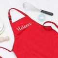 Personalised Personalised Children's Red Waterproof Apron