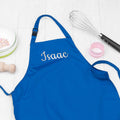 Personalised Personalised Children's Blue Waterproof Apron
