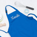 Personalised Personalised Children's Blue Waterproof Apron