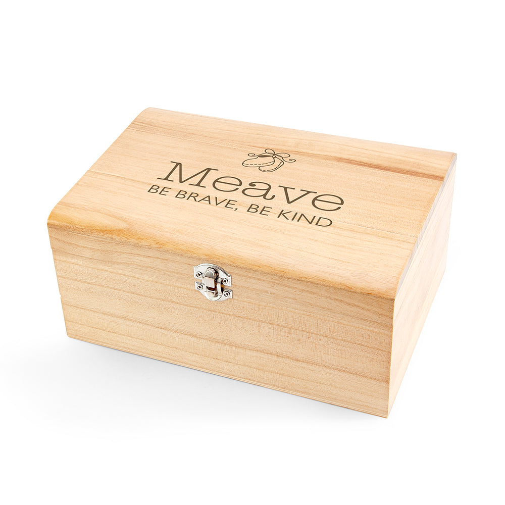 Personalised New Baby Keepsake Chest -  Booties