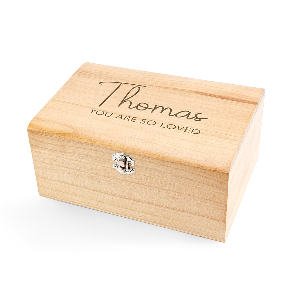 Personalised Kids Special Message Keepsake Chest