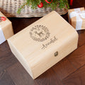 Personalised Personalised Christmas Woodland Keepsake Chest