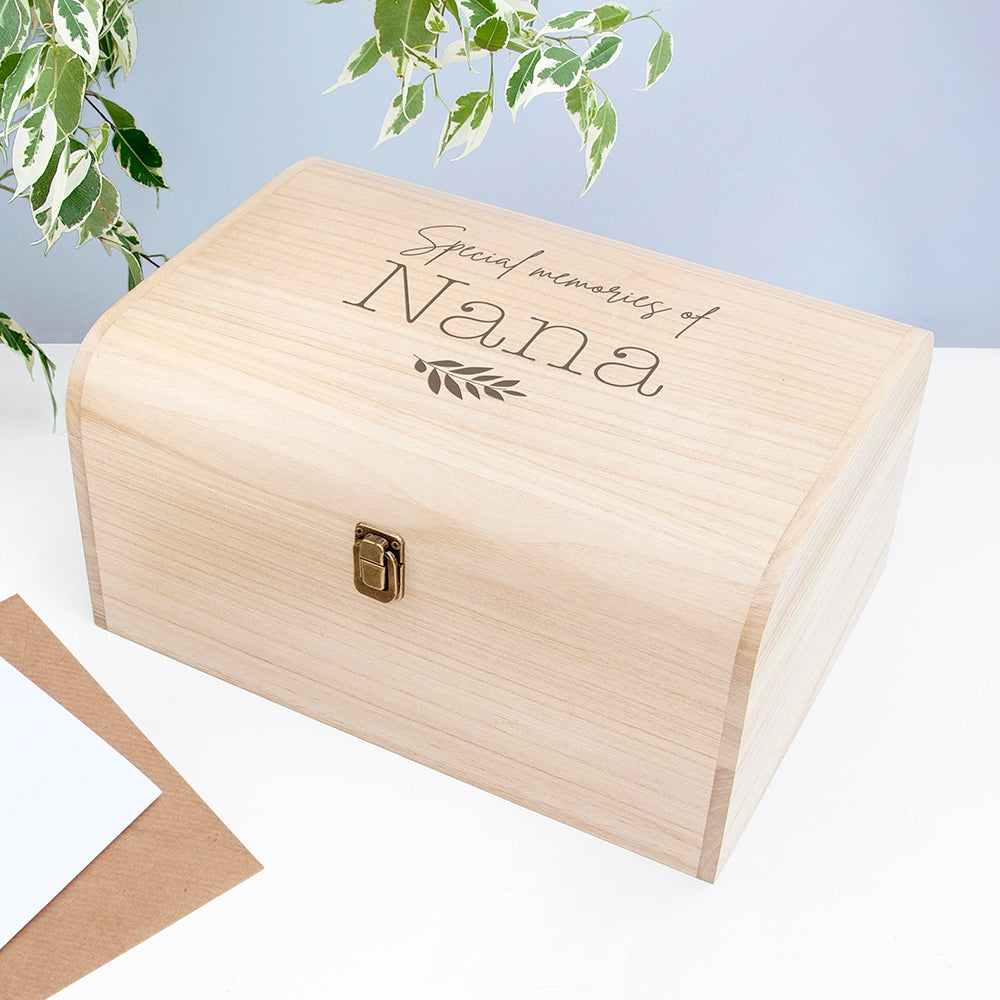 Personalised Personalised In Loving Memory Keepsake Chest