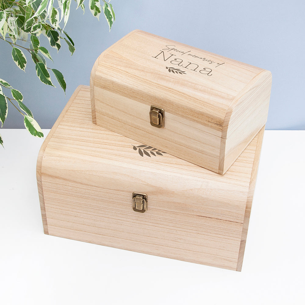 Personalised In Loving Memory Keepsake Chest
