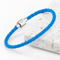 Personalised Personalised Men's Infinity Woven Leather Bracelet