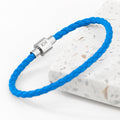 Personalised Personalised Men's Travel Compass Woven Leather Bracelet