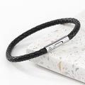 Personalised Personalised Men's Celtic Trinity Capsule Leather Bracelet