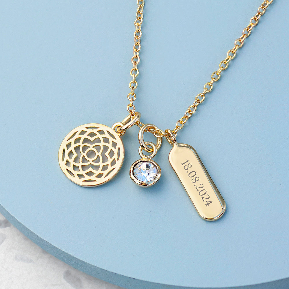 Personalised Personalised Mandala Charms Necklace