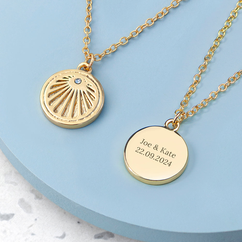 Personalised Personalised Sunburst Necklace