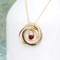 Personalised Personalised Russian Ring Crystal Necklace