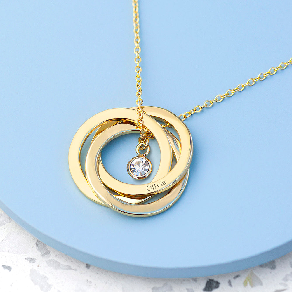 Personalised Personalised Russian Ring Necklace