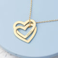 Personalised Personalised Entwined Hearts Necklace