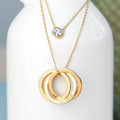 Personalised Personalised Russian Ring Layered Necklace