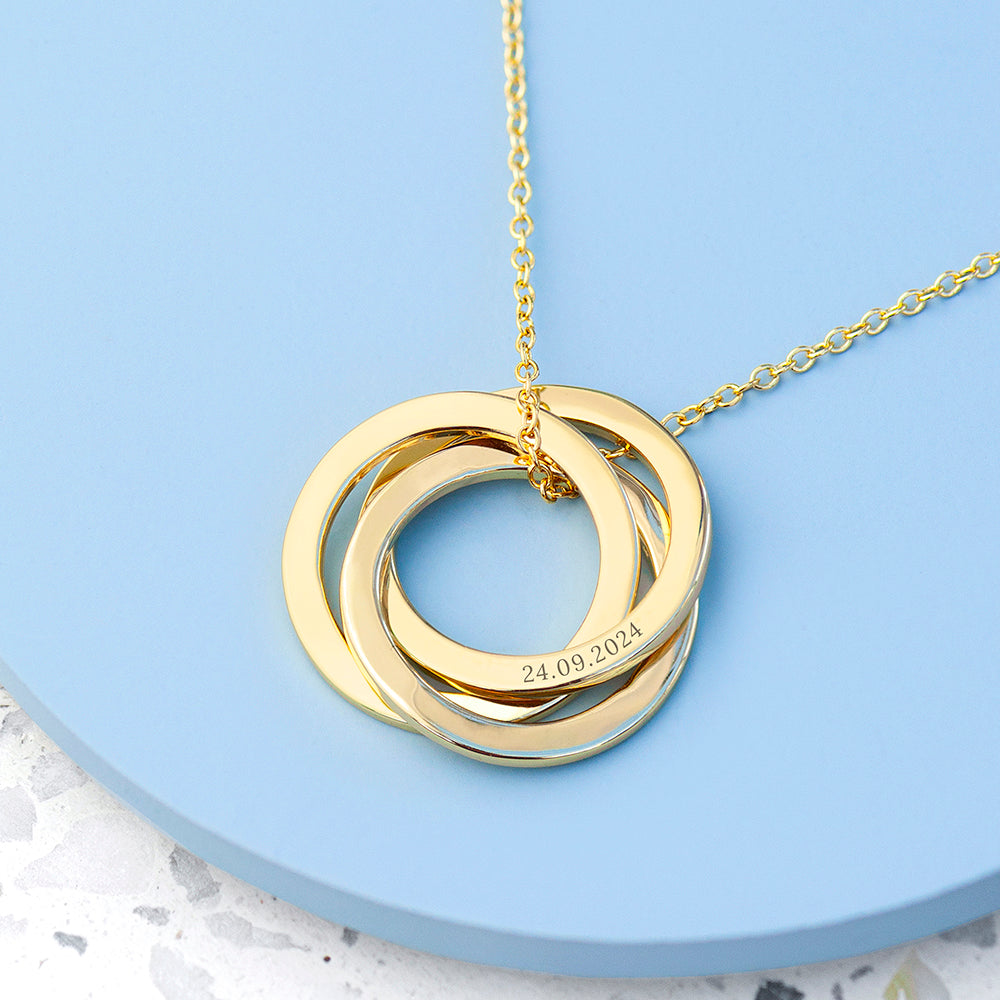 Personalised Personalised Classic Russian Ring Necklace