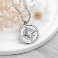 Personalised Personalised Compass Amulet Necklace