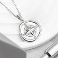 Personalised Personalised Men's Compass Amulet Necklace
