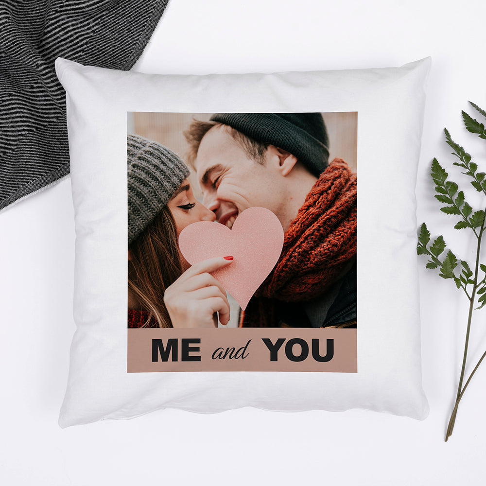 Personalised Coupleâ€™s Photo Cushion Cover