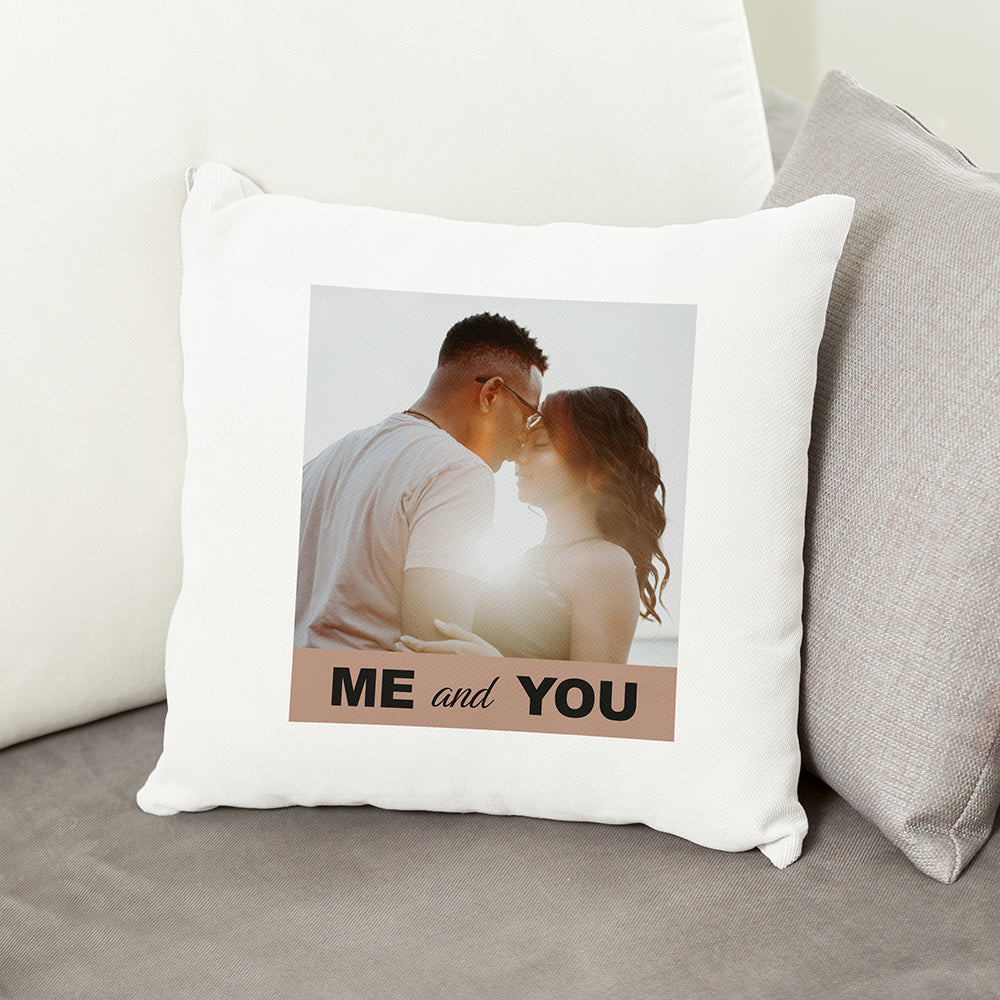 Personalised Coupleâ€™s Photo Cushion Cover
