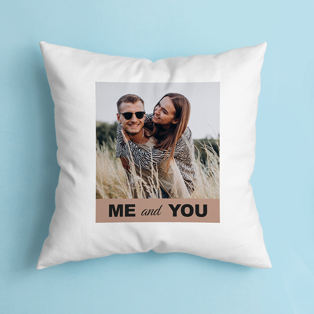 Personalised Coupleâ€™s Photo Cushion Cover
